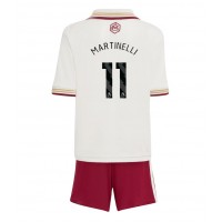 Arsenal Gabriel Martinelli #11 Tretí Detský futbalový dres 2025-26 Krátky Rukáv (+ trenírky)